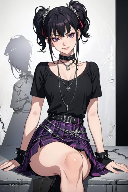 12749-1787607006-((Masterpiece, best quality)), edgQuality,smirk,smug,_edgpskirt, a woman with a chain around her leg ,wearing edgpskirt,punk ski.png